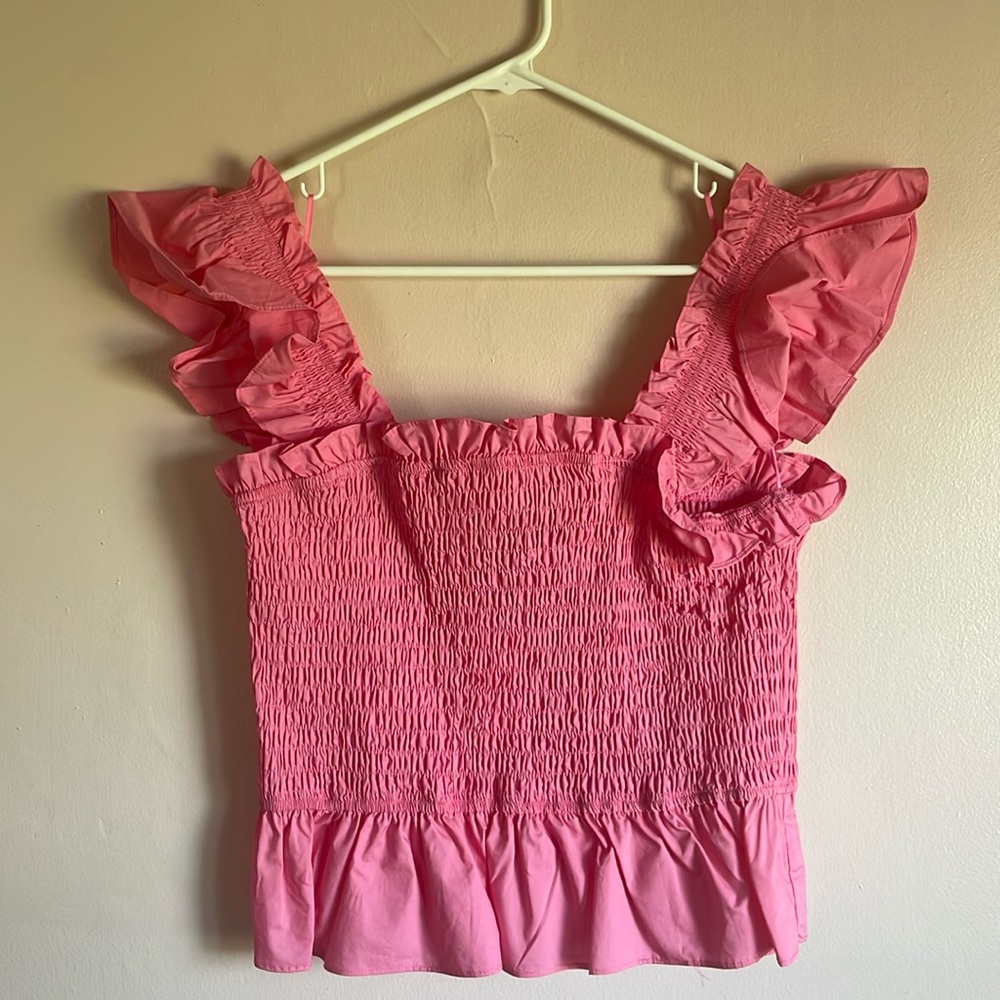 Ruffle Peplum Top
